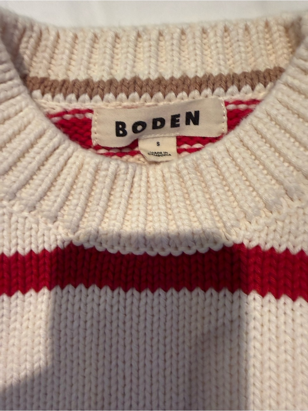 Boden Lucy Oversized Cotton Jumper - Picture 5 of 7